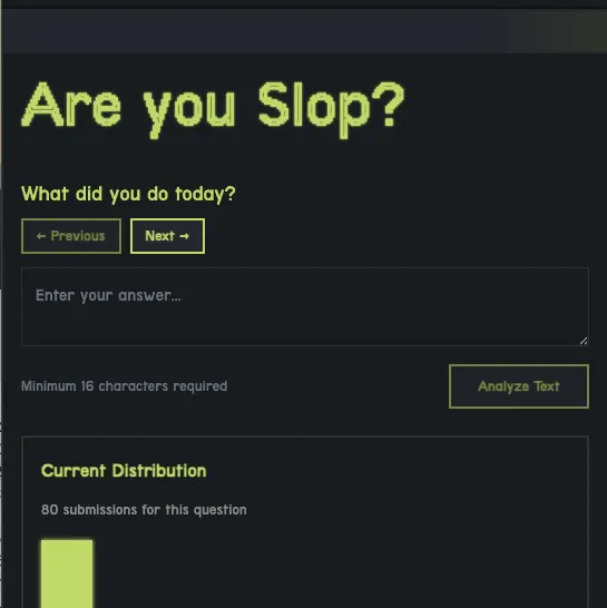Are you slop?